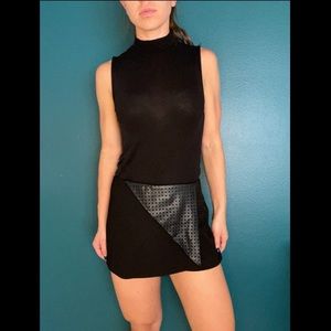 BCBG Generation Faux Leather Skort